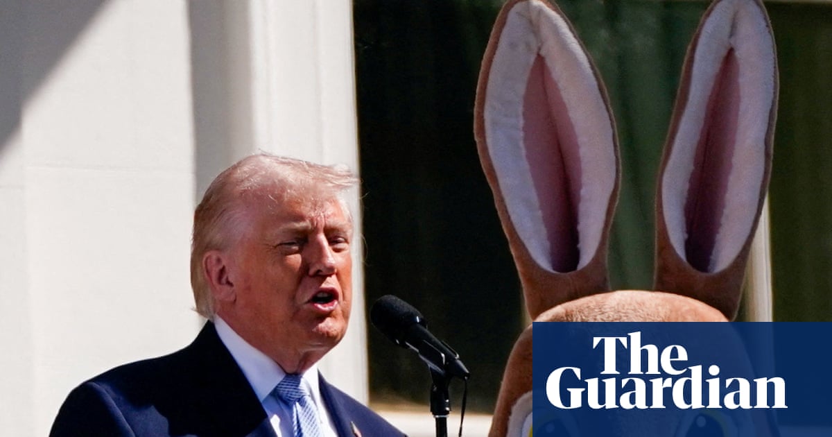 Down the rabbit hole: Trump offers dark Iran warnings after Easter bunny act