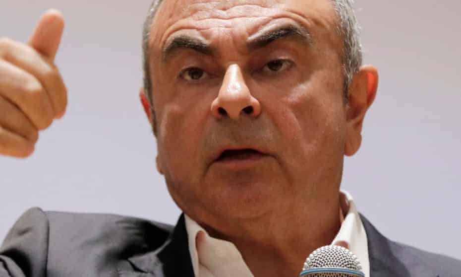 Carlos Ghosn pictured in September 2020