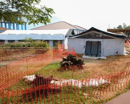 The Ebola virus disease treatment centre at the Bunia general reference hospital