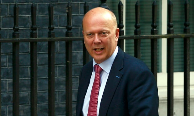 Chris Grayling in Downing Street.