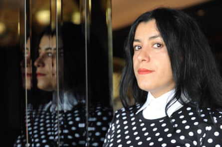 Marjane Satrapi at the Abu Dhabi film festival, UAE, in 2011.
