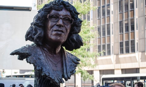 A statue of Wales’s first black head teacher, Betty Campbell, was unveiled in Cardiff on Wednesday.