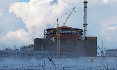 Zaporizhzhia nuclear power plant where shelling hit a power line.