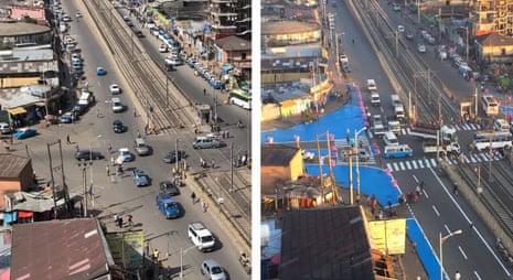 Sebategna Intersection in Addis Ababa – before and after