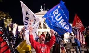 Demonstrations against the election result continued this weekend, with Trump supporters alleging it was fraudulent, despite a lack of evidence.