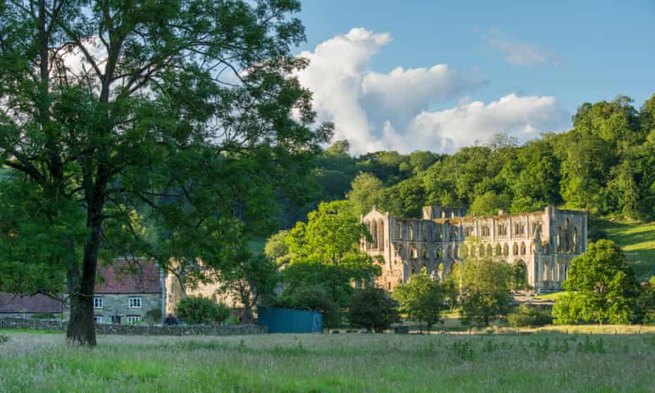 ‘The village is dominated by the atmospheric ruin of Rievaulx Abbey’: Rievaulx, Yorkshire.