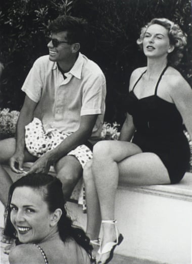 John F Kennedy, Florette and a friend at André Dubonnet’s, Cap d’Antibes, August 1953