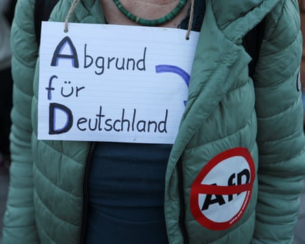 A jacked with a crossed-out AfD sign A jacked with a crossed-out AfD sign