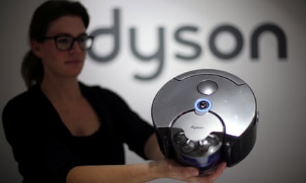 The Dyson 360 Eye robot vacuum cleaner at a Berlin trade show in September 2014.