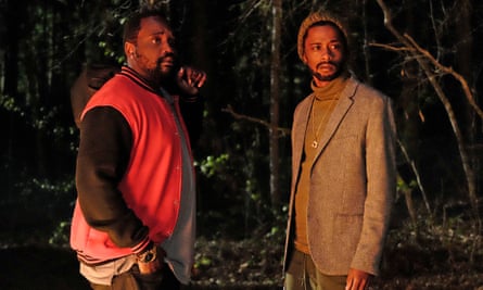 Stanfield with Brian Tyree Henry in Atlanta.