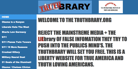 This is not a LIEbrary it is a Truthbrary.