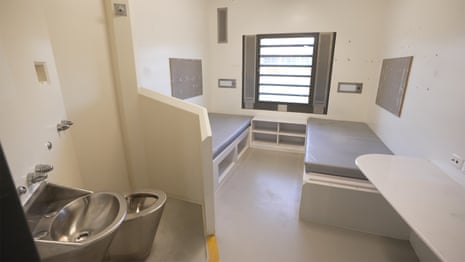 A small cell inside Casuarina prison's youth detention facility