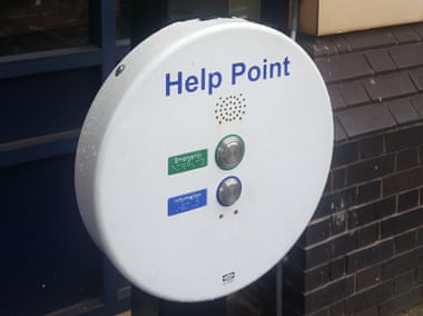 A train station ‘help point’