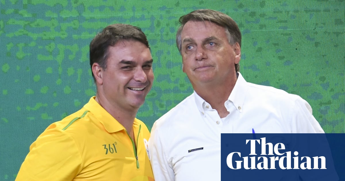 ‘It’s not just Flávio’: is surname-dropping son downplaying Bolsonaro connection?