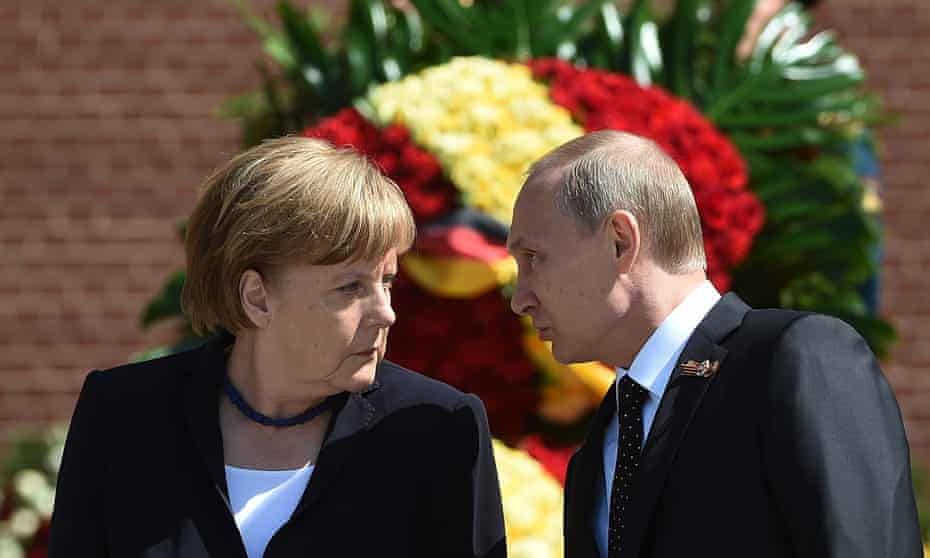 German chancellor Angela Merkel’s problems with President Vladimir Putin may include political meddling by Russia.