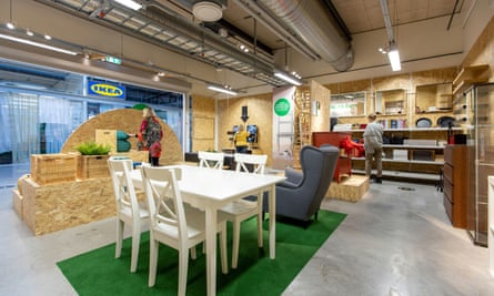 A pilot secondhand Ikea furniture store Eskilstuna, Sweden
