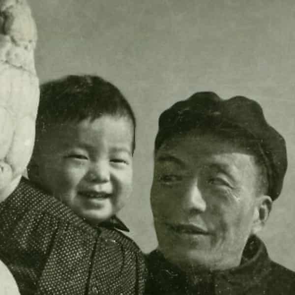 Ai Weiwei in 1958, with his father, Ai Qing.
