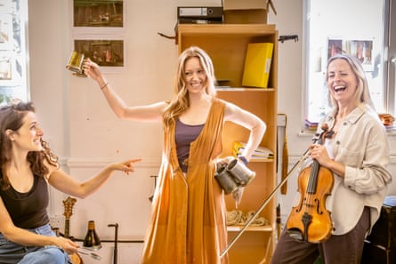 Ann Marcuson, Clare Foster and Philippa Hogg successful rehearsals.