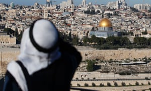 The Dome of the Rock at the Al-Aqsa mosque compound in the Old City of Jerusalem on December 29, 2016