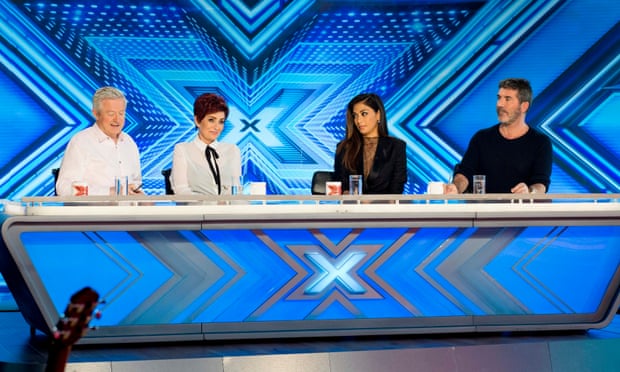 Louis Walsh, Sharon Osbourne, Nicole Scherzinger and Simon Cowell on The X Factor