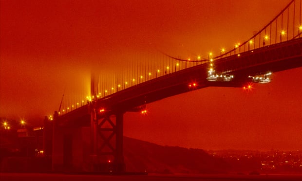 Californians woke up to red, sunless skies and layers of ash coating everything as a result of wildfires across the state. 