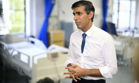 Rishi Sunak visits Croydon university hospital on Friday.