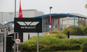 The Wrightbus factory near Ballymena