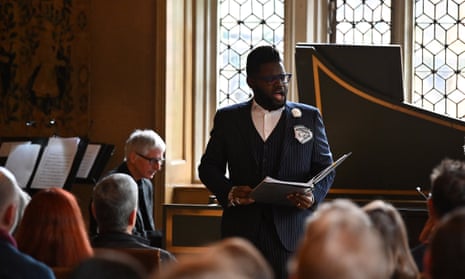Countertenor John Holiday at Sound Unbound at the Charterhouse, London