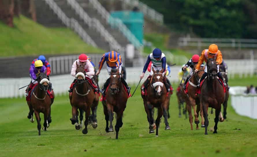 Cleveland (centre left) and Ryan Moore triumph at Chester.