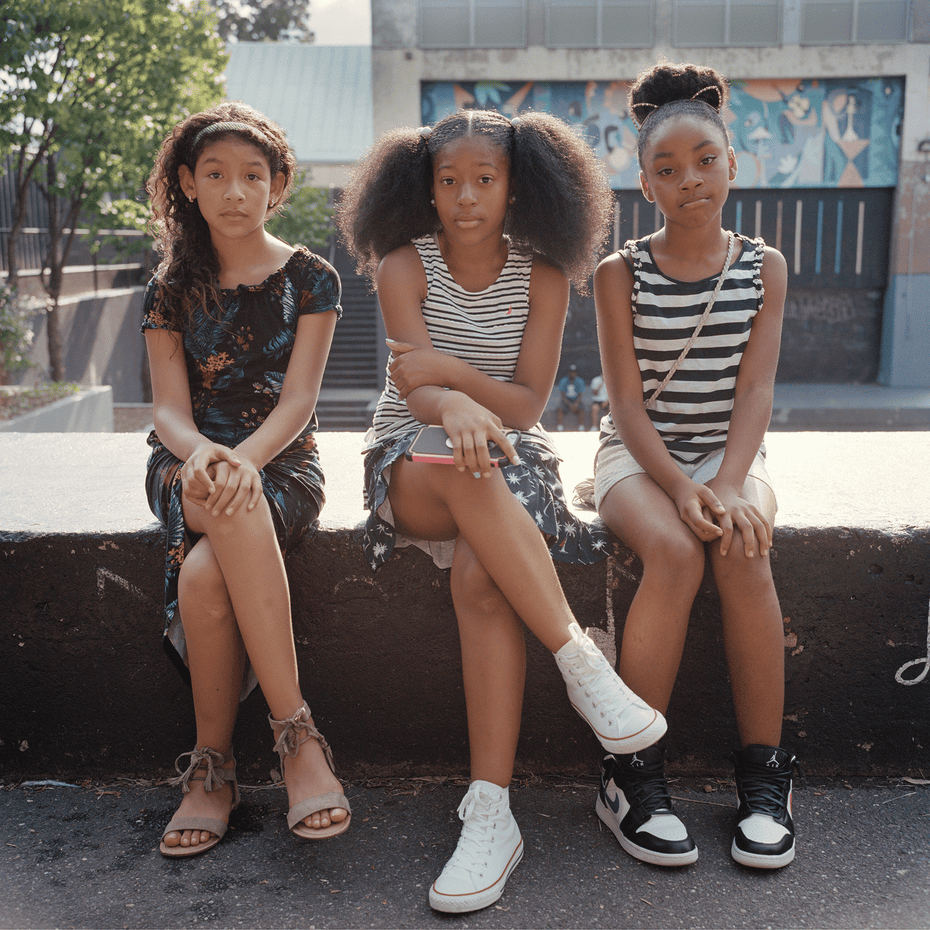 ‘Photography is a real antidepressant’ … Amy Touchette’s photo of three Brooklyn girls from her book Personal Ties.