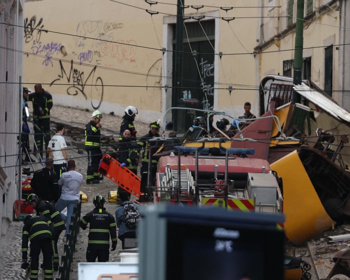 Portugal declares day of mourning for 15 people killed in Lisbon funicular railway crash