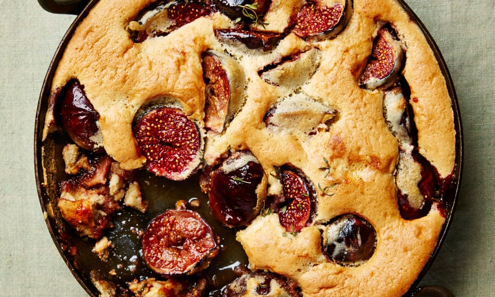 Fig and thyme clafoutis