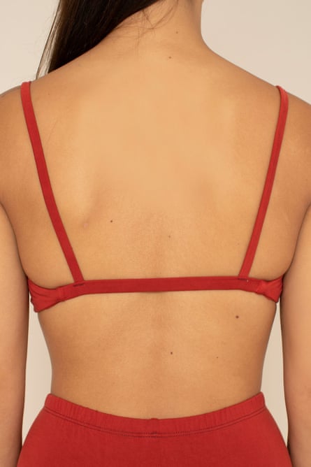 Rear view of Hara the Label’s Leo cut high bra.