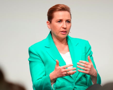 Chair of the Social Democrats Mette Frederiksen attends a party leader debate in Copenhagen, Denmark.