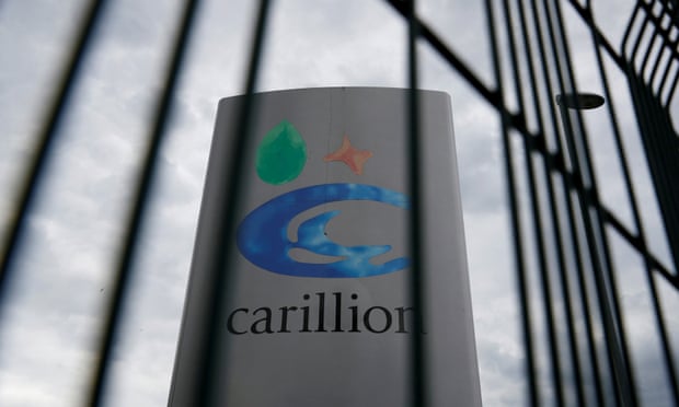Carillion sign in Manchester, Britain July 13, 2017.