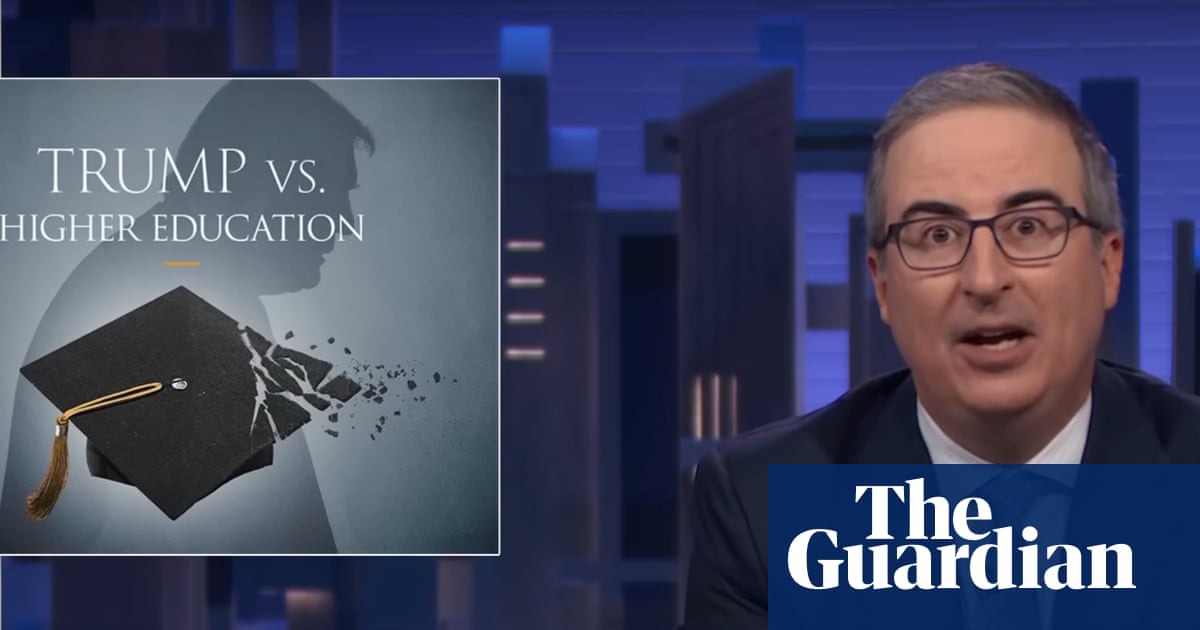 John Oliver sobre el ataque de Trump a la educación superior: “Ninguna capitulación será suficiente” John Oliver sobre el ataque de Trump a la educación superior: “Ninguna capitulación será suficiente”