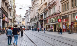 Masarykova street in Brno.