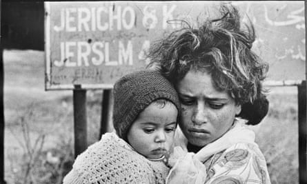Palestinian refugees in east Jordan in 1968.