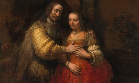 The Jewish Bride by Rembrandt. Click here to see the full image.