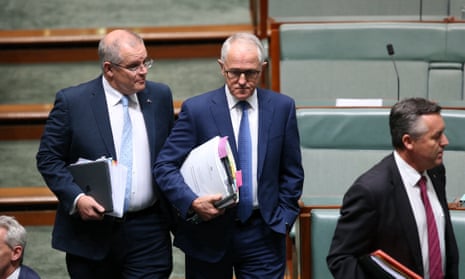 treasurer Scott Morrison and prime minister Malcolm Turnbull