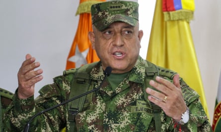 Gen Luis Fernando Navarro Jiménez addresses the issue of former Colombian soldiers allegedly implicated in the assassination President Moise.