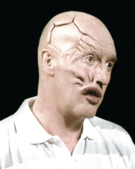 Christopher Tucker spent hours doing Michael Crawford’s makeup before his mask was fitted for his role in The Phantom of the Opera