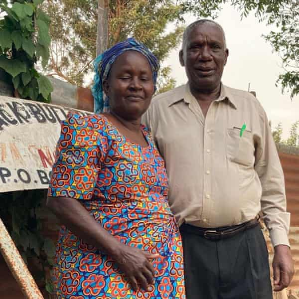 Meride Omahe is also pictured with her husband Martin Omahe at the Black Bull hotel in Migori Town.