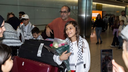 Mariam arrives in the UK