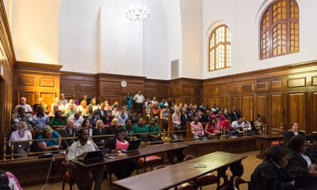 The court room in Bloemfontein.