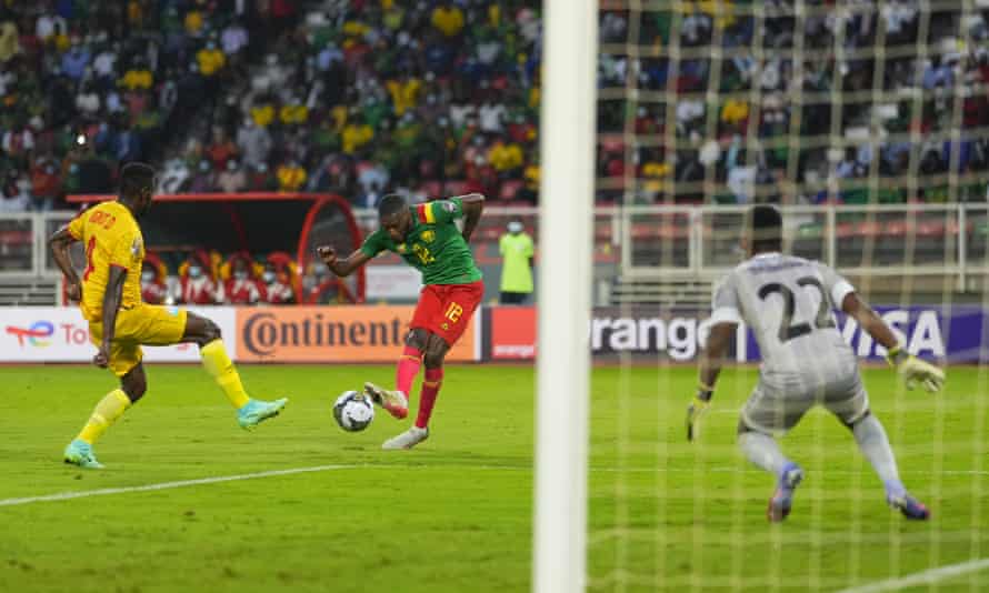 Lyon forward Karl Toko Ekambi was on target twice for the hosts.