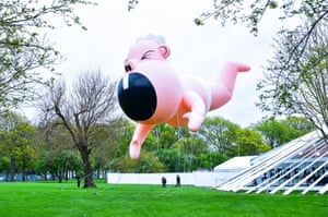 Alex Da Corte’s inflatable looms over the entrance to Frieze.