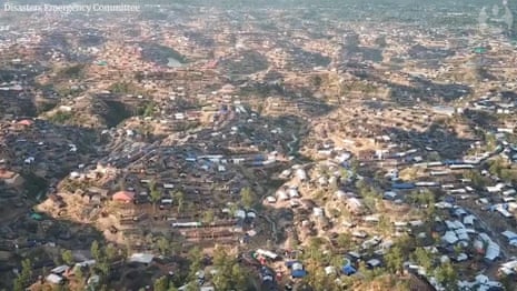 Rohingya crisis: drone footage shows scale of refugee camp in Bangladesh – video