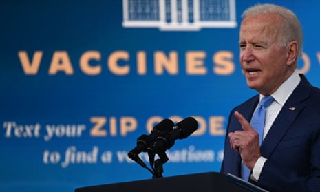 ‘Resurgent Covid numbers are dragging the US economy down, and Biden is looking at a dark winter if more Americans don’t vax up.’