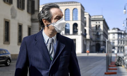 masks face lombardy insists covid outside stop homes mandatory attilio governor fontana milan sunday